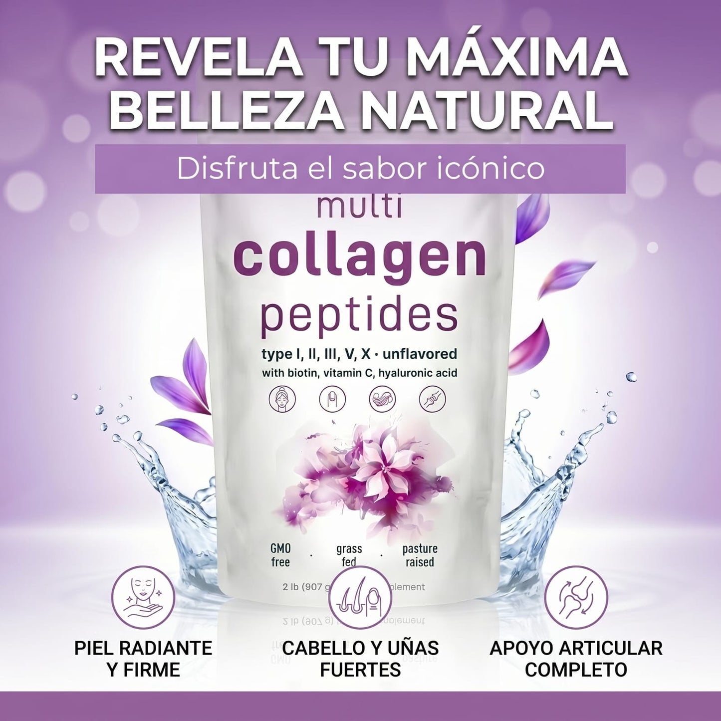 Multi Collagen Peptides - Revela tu máxima belleza